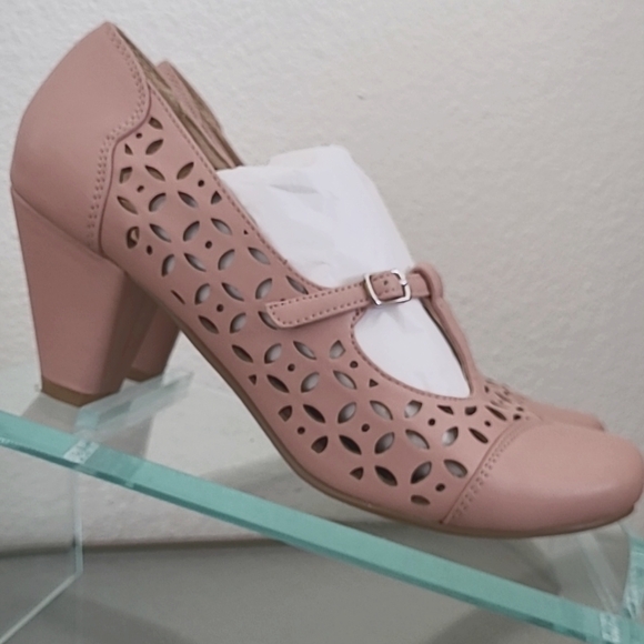 Chelsea. Crew Milan Mary Jane Retro Heels Size 38 - Picture 4 of 14